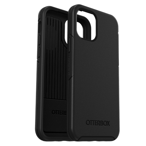 Otterbox - Symmetry Antimicrobial Case for Apple iPhone 12 / 12 Pro - Black